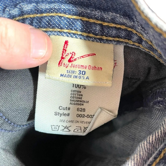 Citizens of Humanity Ingrid 002 Stretch Distressed Low Waist Flair Jeans Size 30 - Picture 16 of 17